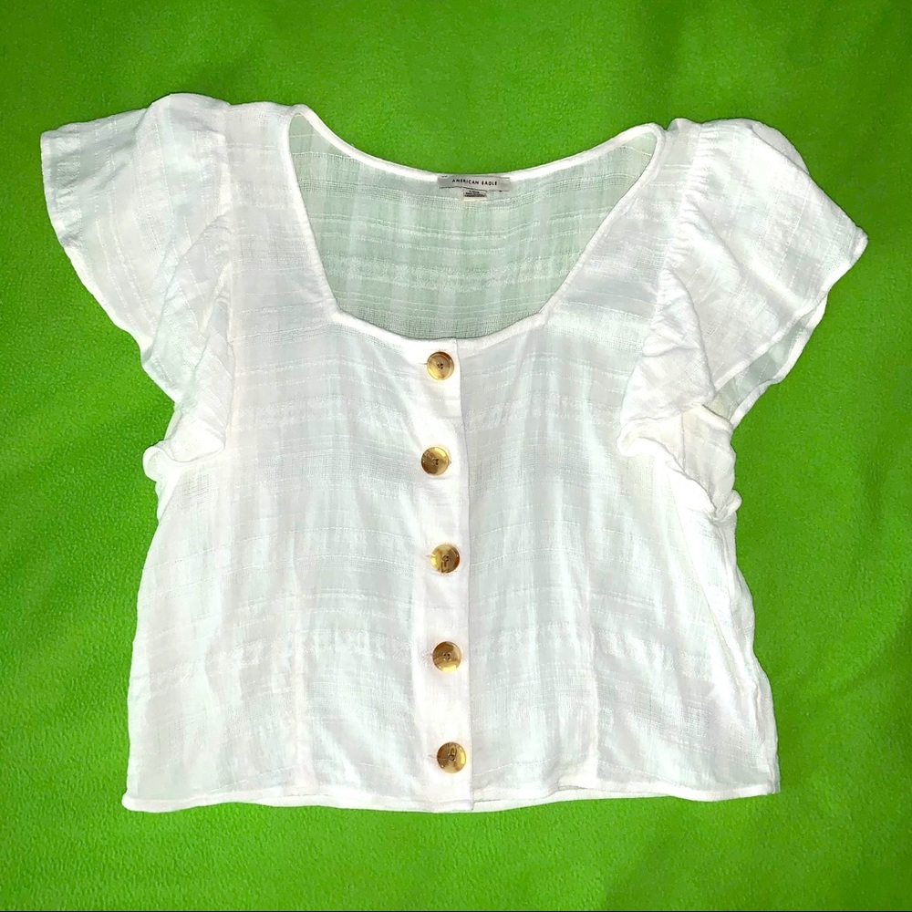 American Eagle Cropped Blouse